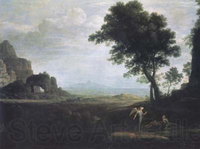 Claude Lorrain Landscape with Hagar and Ishmael in the Desert (mk17) Germany oil painting art
